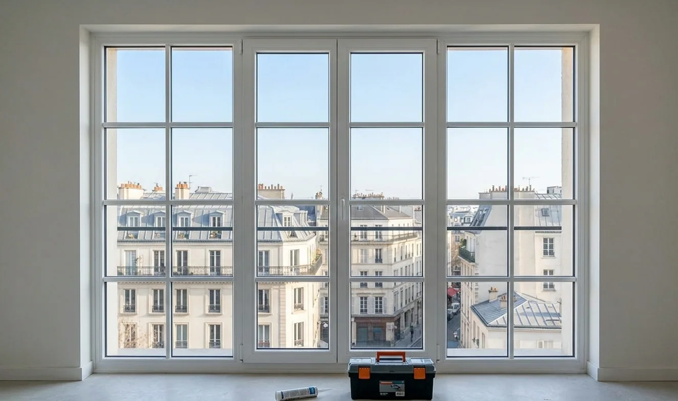 Vitrier / vitrerie à Aulnay-sous-Bois — après (chantier 1)